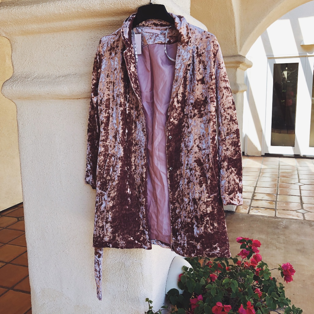 Brand New Vintage Style Crushed Velvet Wrap Dress